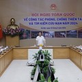 Phó Thủ tướng Chính phủ Trần Lưu Quang chủ trì Hội nghị trực tuyến toàn quốc về công tác phòng, chống thiên tai và tìm kiếm cứu nạn năm 2023 và triển khai nhiệm vụ trọng tâm năm 2024. Ảnh: VGP.
