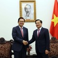 Phó Thủ tướng Lê Minh Khái tiếp ông Lee Sang Woon, Phó chủ tịch, Giám đốc điều hành Tập đoàn Hyosung. Ảnh VGP.