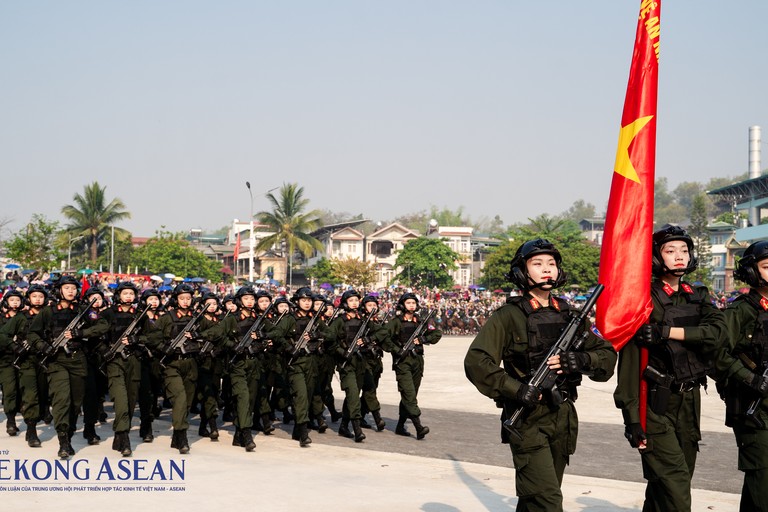 Hợp luyện diễu binh, diễu hành chào mừng 70 năm Chiến thắng Điện Biên Phủ