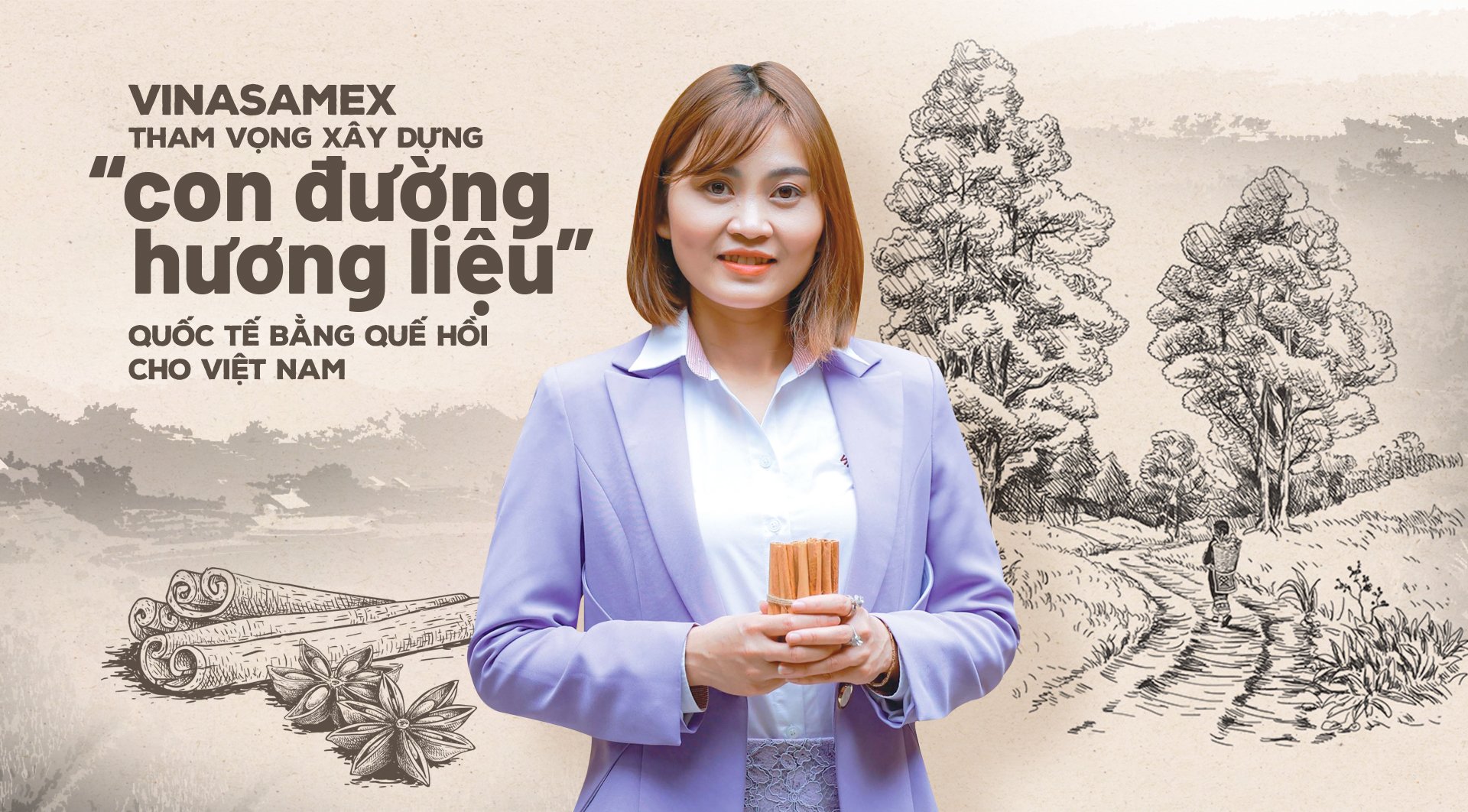 Xây dựng 'con đường hương liệu' quốc tế cho Việt Nam bằng quế hồi hữu cơ