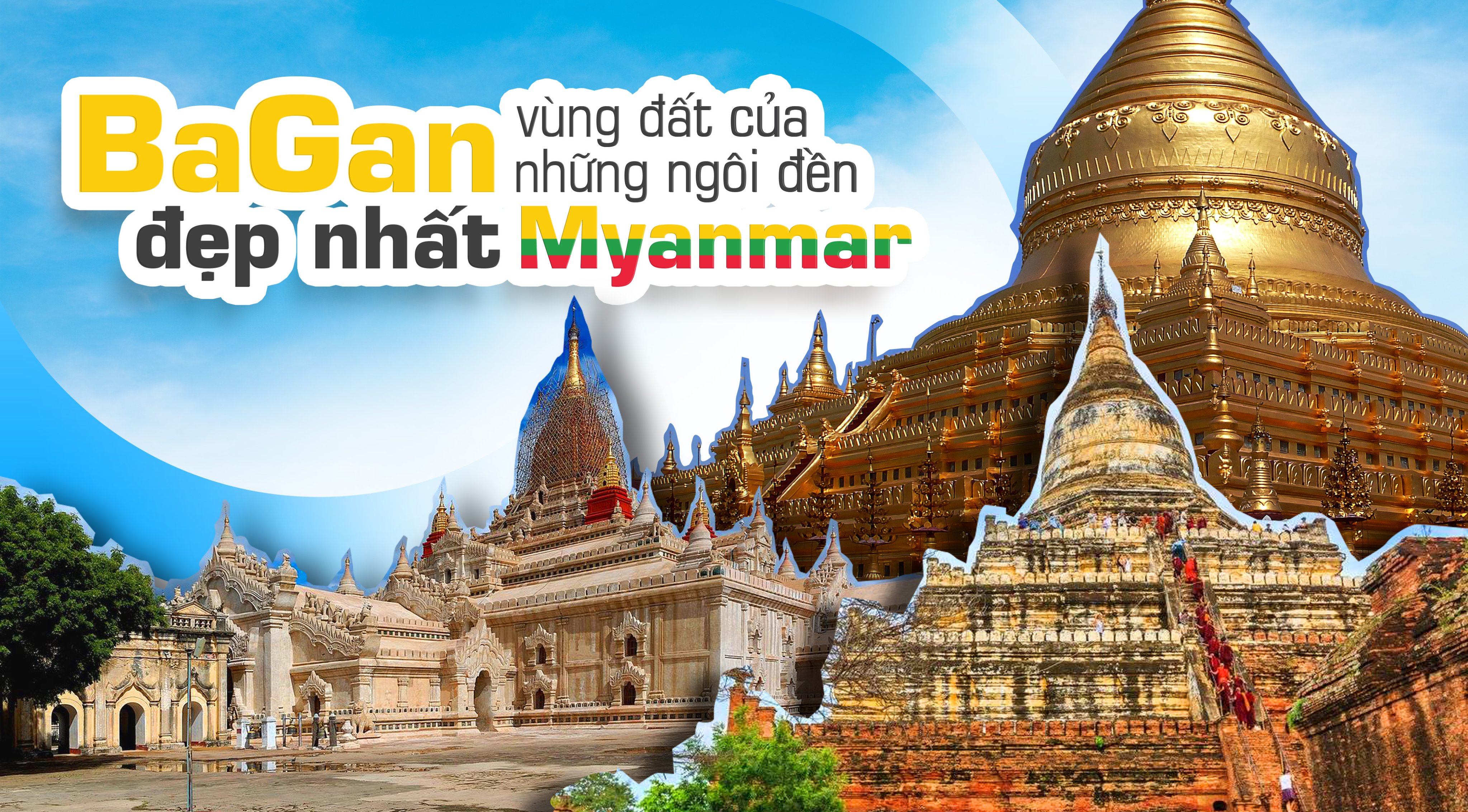 Bagan: Bạn đã bao giờ thử tưởng tượng mình đang đứng giữa những cánh đồng lúa chín và hàng trăm ngôi chùa cổ kính ở Bagan chưa? Hãy xem hình ảnh để trải nghiệm trực tiếp thiên nhiên tuyệt đẹp và lịch sử phong phú của vùng đất Myanmar này.