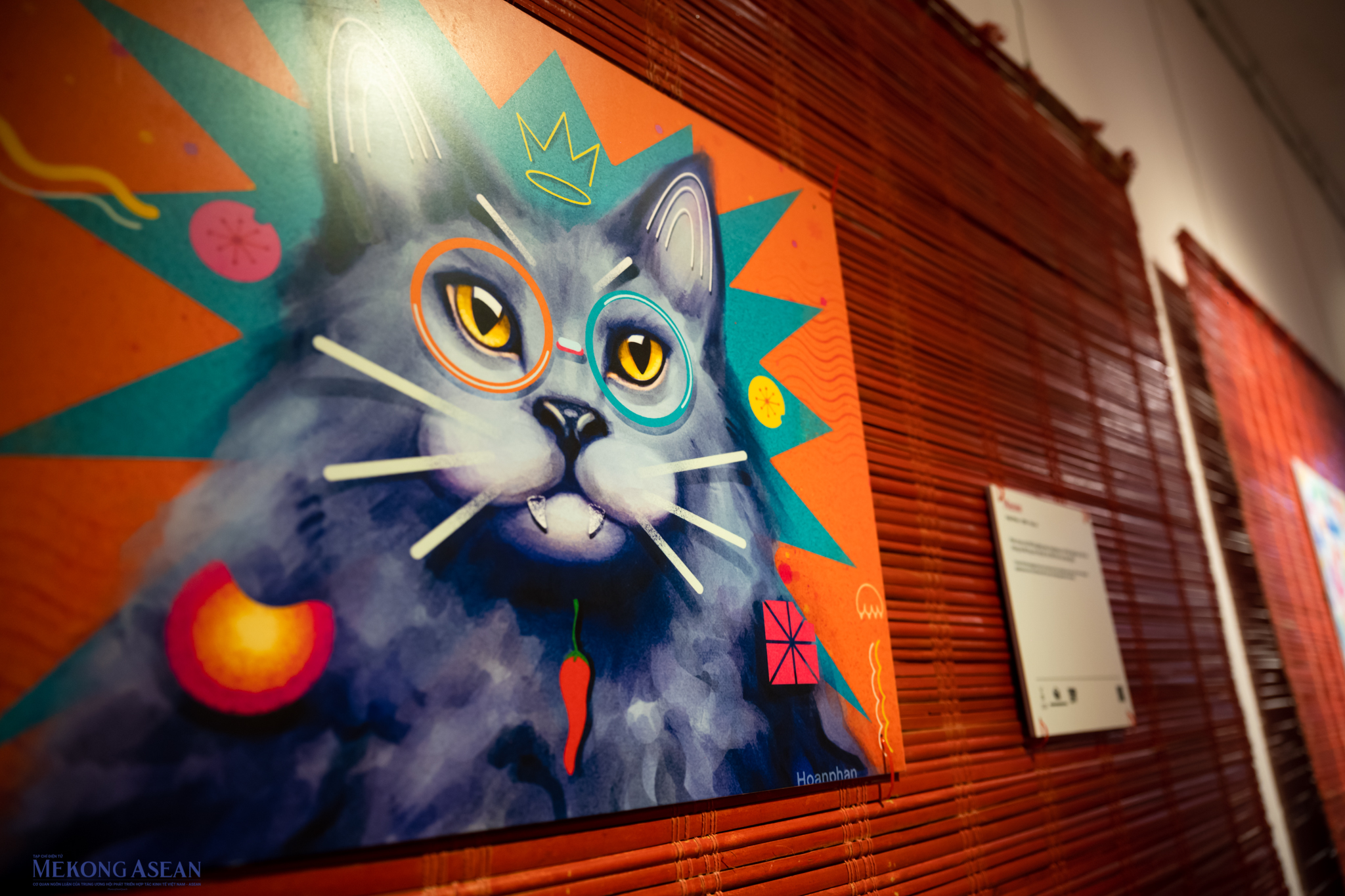 Gần 80 tác phẩm quy tụ tại triển lãm chuyên về vẽ mèo