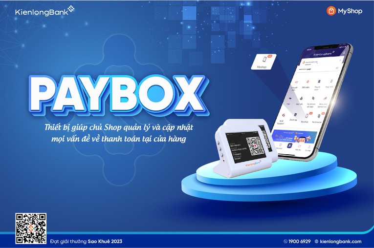 Nhiều hơn chức năng của một thiết bị tạo QR Code thông thường, Paybox của KienlongBank có thể thay chủ shop quản lý, theo dõi cũng như cập nhật tức thời và liên tục các vấn đề thanh toán tại cửa hàng