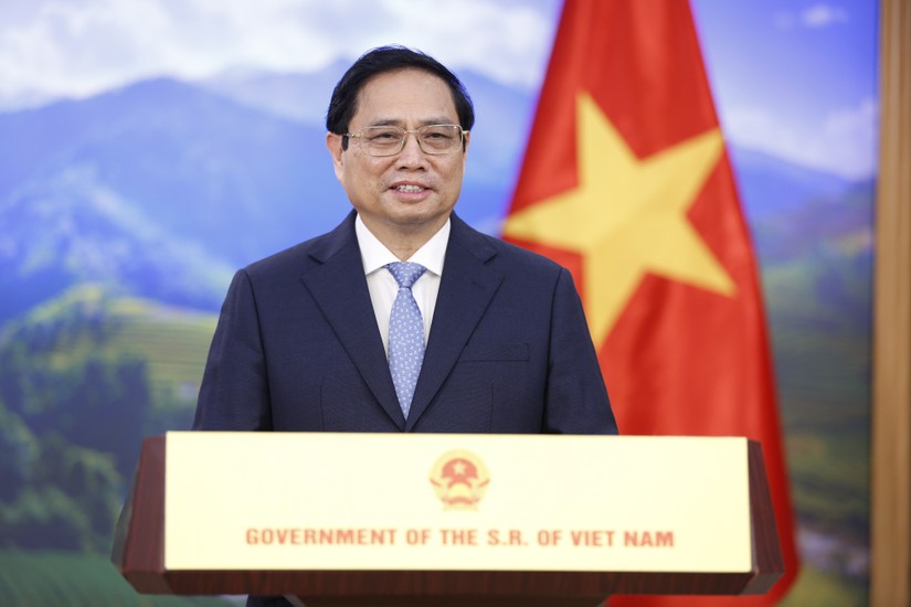 Thủ tướng Phạm Minh Chính gửi Thông điệp quan trọng tới Hội nghị thượng đỉnh Sinh học thế giới. Ảnh: VGP