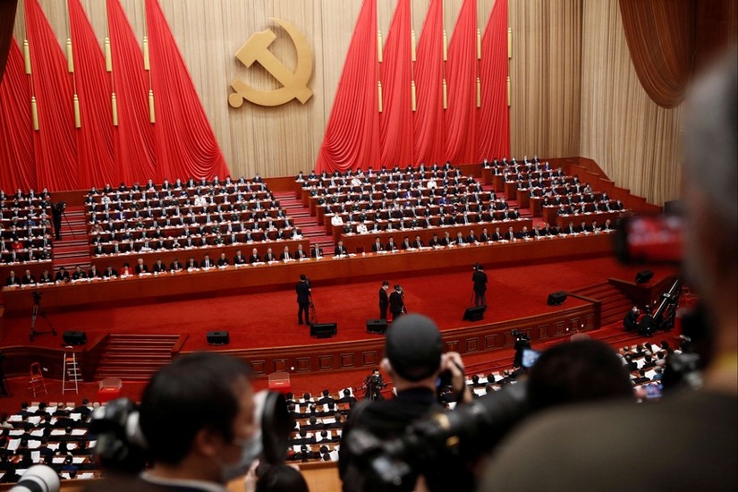 Quang cảnh lễ bế mạc Đại hội 20 của Đảng Cộng sản Trung Quốc tại Đại lễ đường Nhân dân, ngày 22/10. Ảnh: Reuters