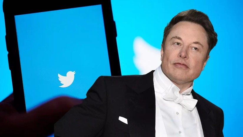 Tỷ phú Elon Musk thành công với thương vụ mua lại Twitter ngày 27/10. Ảnh: AP