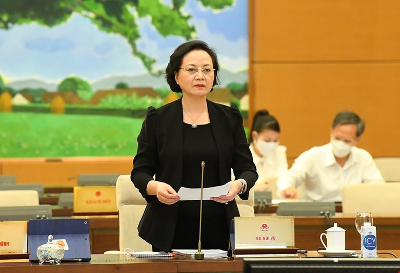Bộ trưởng Nội vụ Phạm Thị Thanh Trà. Ảnh: Quốc hội