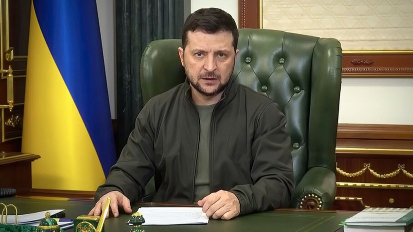 Tổng thống Ukraine Volodymyr Zelensky. Ảnh: AP