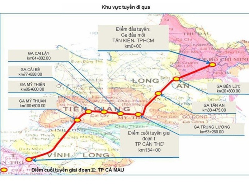 Dự án đường sắt cao tốc TP HCM - Cần Thơ sẽ tạo đà phát triển kinh tế Đồng bằng sông Cửu Long. 