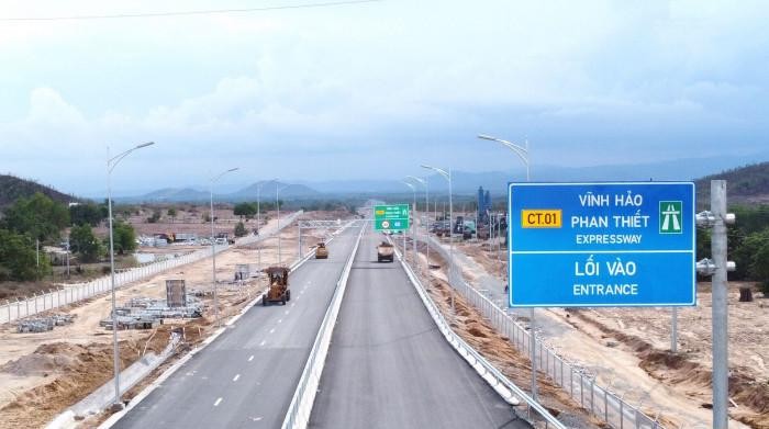 Dự án cao tốc Vĩnh Hảo - Phan Thiết sẽ được khánh thành cùng dự án Nha Trang - Cam Lâm vào ngày 19/5 tới đây.