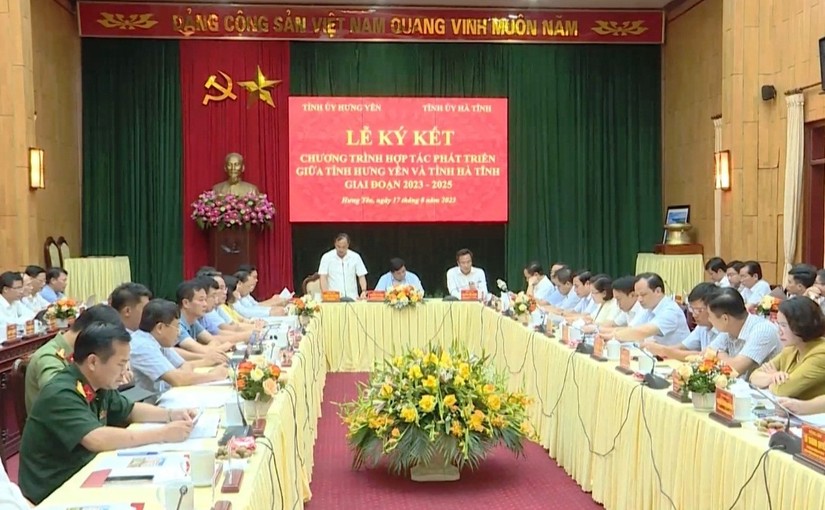 Hưng Yên và Hà Tĩnh ký kết hợp tác phát triển giai đoạn 2023 - 2025