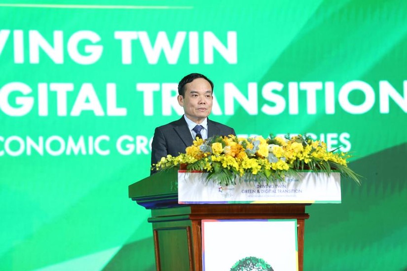 Phó Thủ tướng Trần Lưu Quang phát biểu tại diễn đàn Nhịp cầu phát triển Việt Nam. Ảnh: VGP