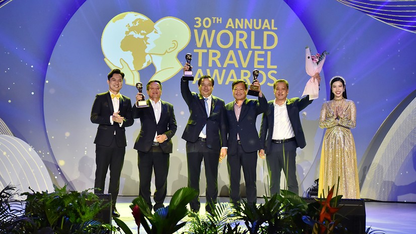 Lễ trao giải thưởng Du lịch thế giới (World Travel Awards - WTA) khu vực châu Á và châu Đại Dương năm 2023. Ảnh: Cục Du lịch Quốc gia Việt Nam