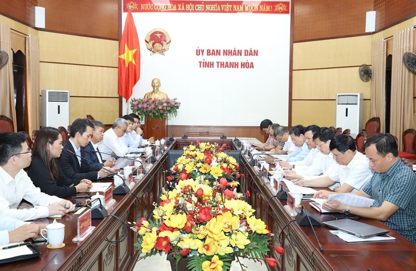 Lãnh đạo tỉnh Thanh Hóa làm việc với Tập đoàn Phát triển Năng lượng Gulf Việt Nam