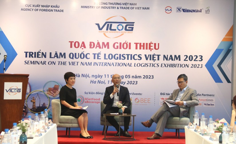 Ông Trần Thanh Hải, Phó Cục trưởng Cục Xuất Nhập khẩu (Bộ Công Thương), chia sẻ tại Tọa đàm giới thiệu Triển lãm Quốc tế Logistics Việt Nam.