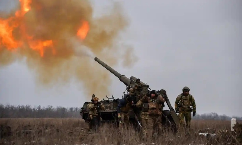Cuộc xung đột Nga - Ukraine diễn ra sắp tròn 1 năm, nhưng chưa có dấu hiệu hạ nhiệt. Ảnh: SOPA