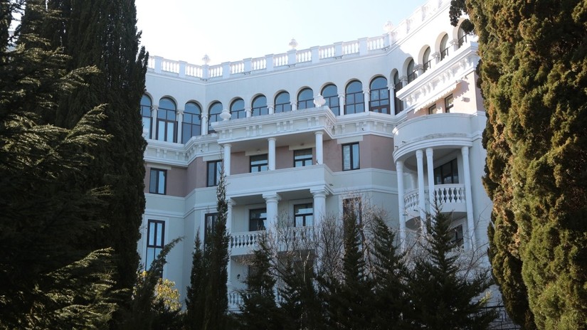 Tòa nhà có căn hộ của bà Elena Zelenskaya, phu nhân Tổng thống Ukraine tại Crimea. Ảnh: Sputnik