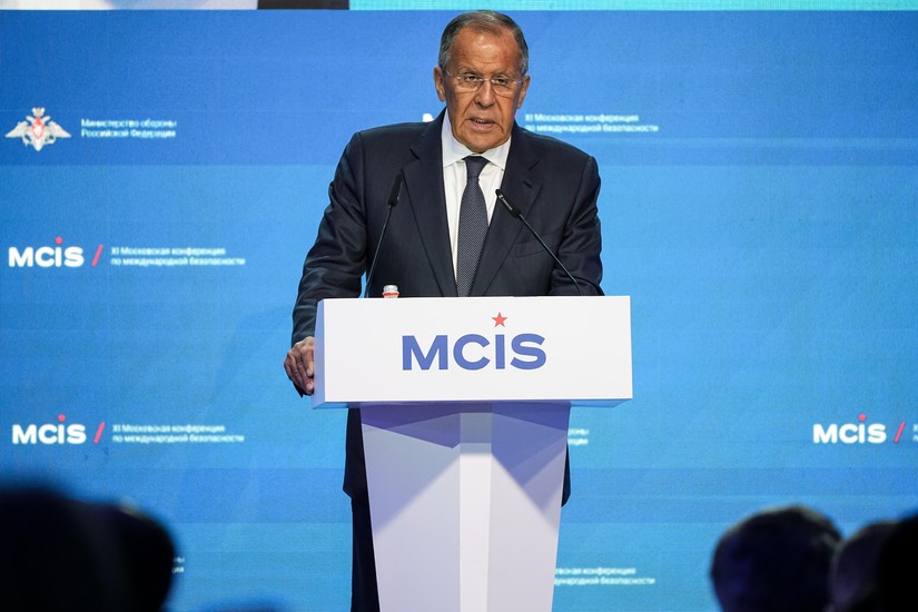 Ngoại trưởng Nga Sergey Lavrov. Ảnh: AP