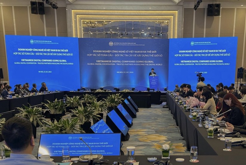Hội nghị "Doanh nghiệp Công nghệ số Việt Nam đi ra thế giới". Ảnh: Hà Anh