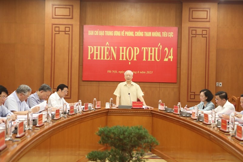 Tổng Bí thư Nguyễn Phú Trọng chủ trì phiên họp. 