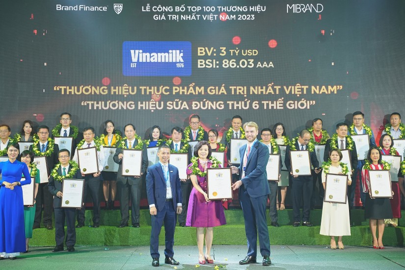 Năm nay, Vinamilk còn được đánh giá dẫn đầu top 10 thương hiệu có tính bền vững cao