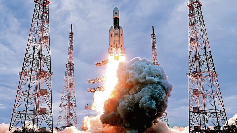 Sứ mệnh Chandrayaan-3 được phóng từ Trạm Không gian Satish Dhawan ở bang Andhra Pradesh, Ấn Độ ngày 14/7. Ảnh: ISRO