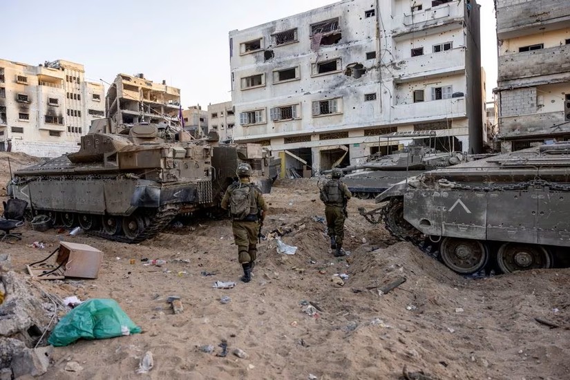 Hình ảnh các tòa nhà bị phá hủy do giao tranh tại phía Bắc Gaza ngày 8/11/2023. Ảnh: Reuters