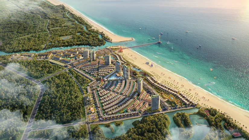 Phối cảnh dự án Venezia Beach – Luxury Residences & Resort tại Hồ Tràm – Bình Châu của Hưng Vượng Developer. Ảnh: Hưng Vượng Developer