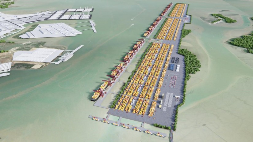 Theo thiết kế, cảng trung chuyển quốc tế Cần Giờ có công suất gấp 3 lần cảng Cát Lái. 