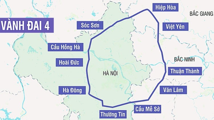 Hà Nội đôn đốc triển khai công tác giải phóng mặt bằng đường Vành đai 4. Nguồn: VTV.