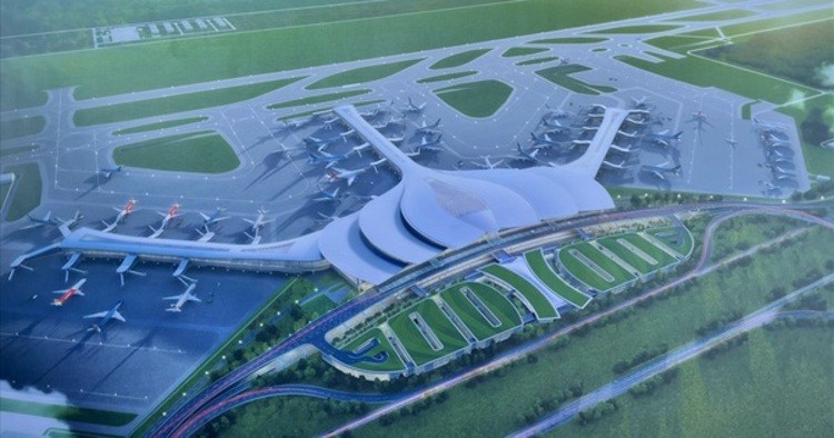 Phối cảnh dự án sân bay Long Thành. Nguồn: VGP.