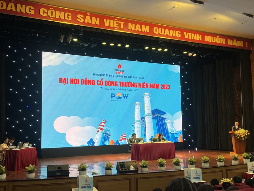 Đại hội đồng cổ đông thường niên năm 2023 của PV Power tổ chức sáng 25/4 tại Hà Nội. Ảnh: Thu Thảo.