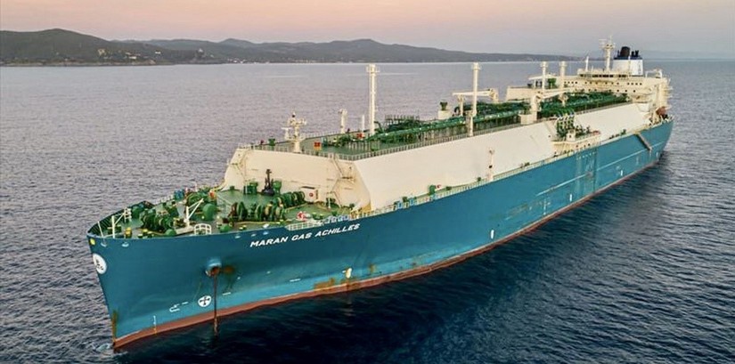 Tàu Maran Gas Achilles chở 70.000 tấn LNG dự kiến cập cảng Thị Vải vào sáng ngày 10/7. Nguồn: Petro Times. 