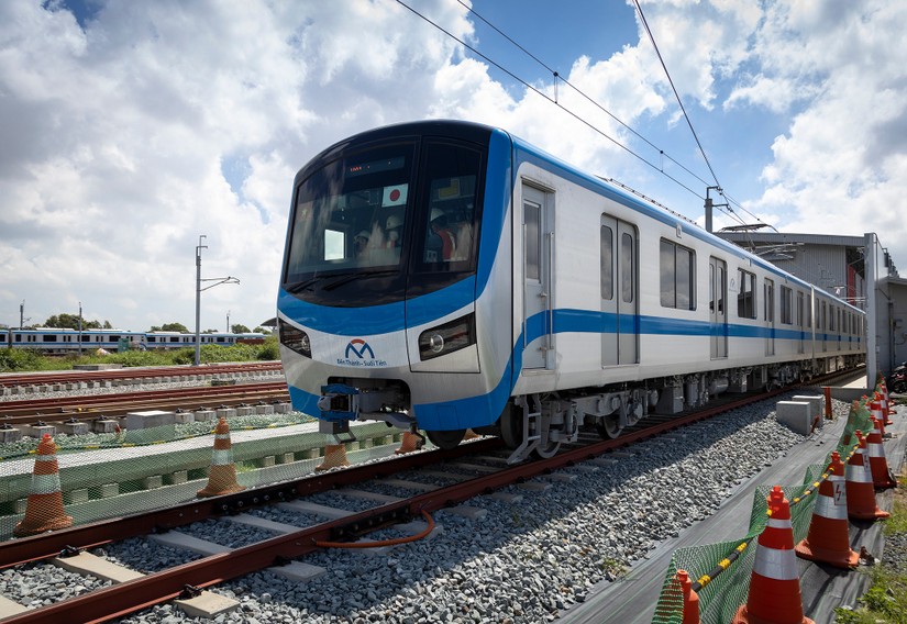 Chạy thử tàu tuyến Metro Bến Thành - Suối Tiên. Nguồn: MAUR.
