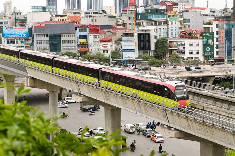 Metro Nhổn - Ga Hà Nội chạy thử ngày 5/12/2022. 