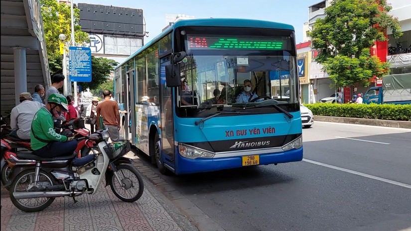 Ảnh minh họa: Xe bus Hà Nội.