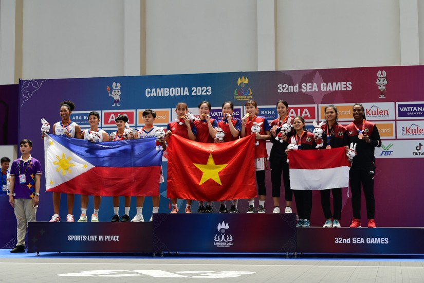 SEA Games 32: Bóng rổ nữ mang về cho Việt Nam thêm huy chương vàng
