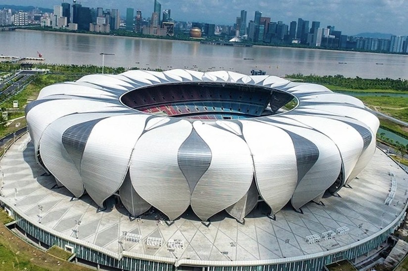  Sân vận động Olympic thành phố Hàng Châu (Trung Quốc) - địa điểm tổ chức lễ khai mạc ASIAD 19.