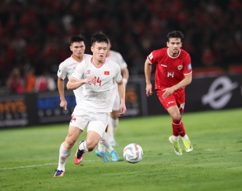 Tuyển Việt Nam nhận thất bại 0-1 trước Indonesia lượt trận thứ 3 bảng F vòng loại World Cup 2026. Ảnh: VFF