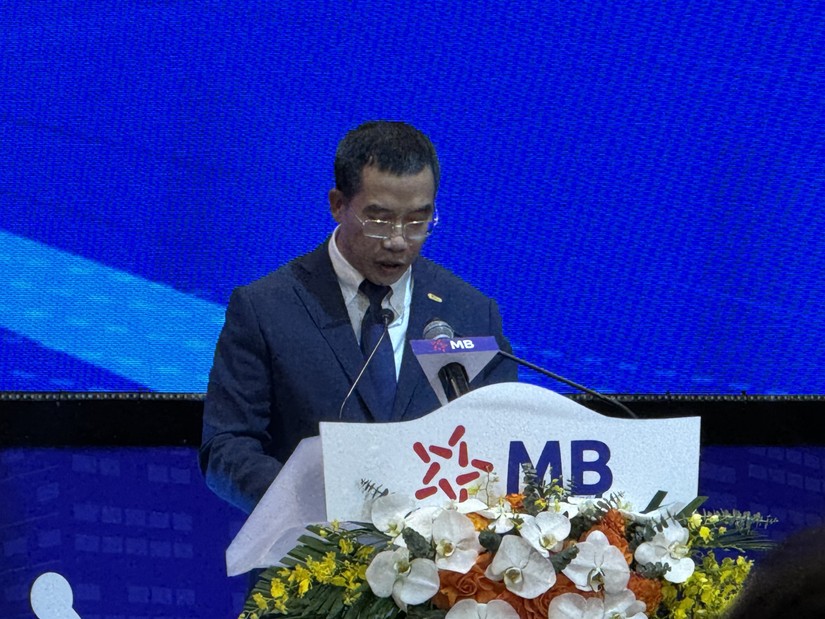 Chủ tịch MB Lưu Trung Thái tại ĐHĐCĐ thường niên 2024 MB. Ảnh: Thu Trang/Mekong ASEAN