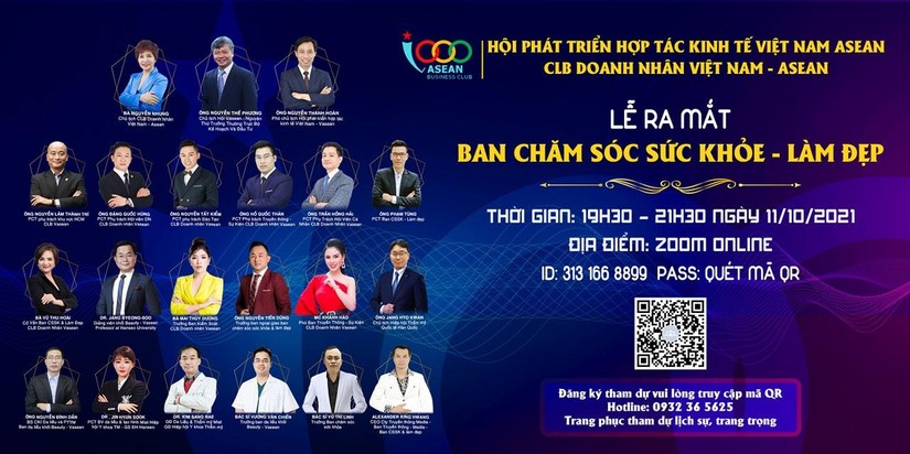 CLB Doanh nhân Việt Nam - ASEAN ra mắt Ban Chăm sóc sức khỏe và làm đẹp