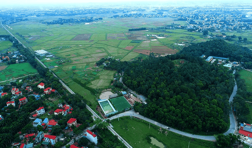 Khu đất được quy hoạch làm trường đua ngựa ở Sóc Sơn.