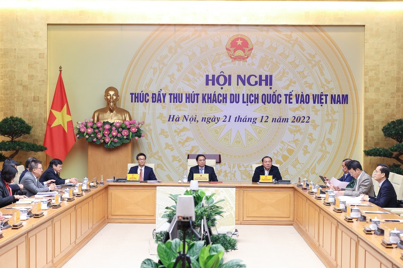 Hội nghị thúc đẩy thu hút khách du lịch quốc tế vào Việt Nam, báo cáo tình hình thu hút du lịch quốc tế đến Việt Nam.