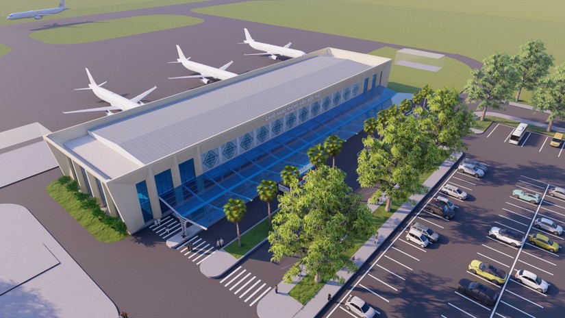 Phối cảnh sân bay Điện Biên sau khi mở rộng.