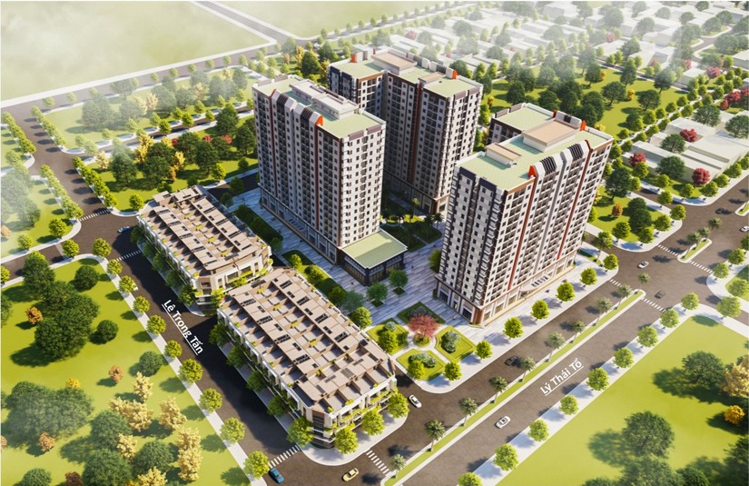 Phối cảnh dự án nhà ở xã hội của Hacom Holdings tại thành phố Đông Hà, Quảng Trị.