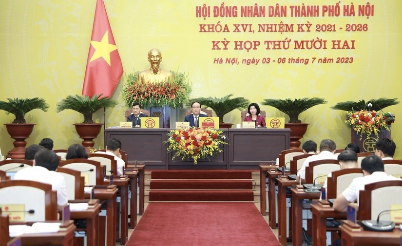 Kỳ họp thứ 12, HĐND thành phố Hà Nội. Ảnh: VGP