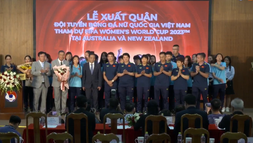 Lễ xuất quân tham dự chung kết World Cup 2023 của đội tuyển bóng đá nữ Việt Nam.