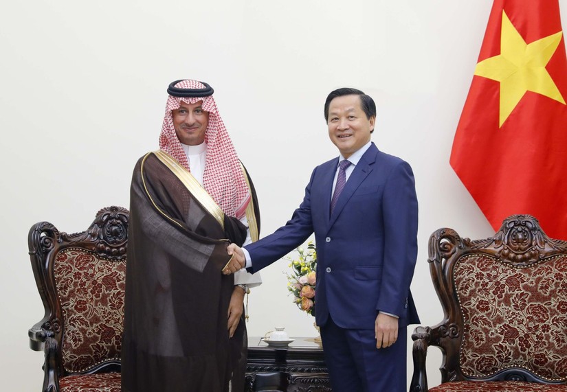 Phó Thủ tướng Lê Minh Khái tiếp xã giao Ngài Ahmed bin Aqeel-Khateeb, Bộ trưởng Bộ Du lịch Saudi Arabia. Ảnh VGP