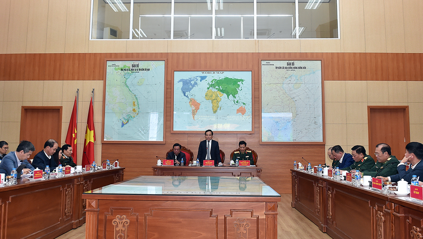 Phó Thủ tướng Chính phủ Trần Lưu Quang đã chủ trì Hội nghị tổng kết công tác phòng, chống sự cố, thiên tai và tìm kiếm cứu nạn năm 2023, triển khai nhiệm vụ trọng tâm năm 2024. Ảnh: VGP
