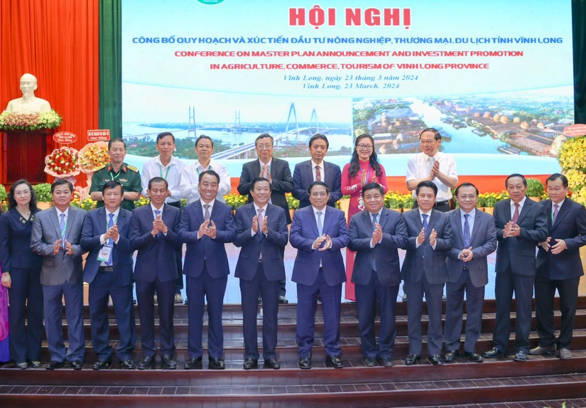 Thủ tướng Phạm Minh Chính dự Hội nghị công bố Quy hoạch tỉnh thời kỳ 2021-2030, tầm nhìn đến năm 2050. Ảnh: VGP.